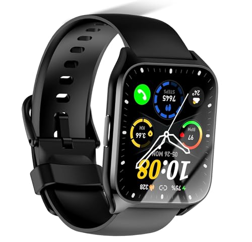 DUSONLAP Smartwatch für Männer Frauen Annehmen/Tätigen von Anrufen, 2025 HD Bildschirm 1,8 Zoll Fitnessuhr, Schlafmonitor/Schrittzähler/Herzfrequenz Schwarz DUSONLAP Smartwatch für Männer Frauen Annehmen/Tätigen von Anrufen, 2025 HD Bildschirm 1,8 Zoll Fitnessuhr, Schlafmonitor/Schrittzähler/Herzfrequenz Schwarz von DUSONLAP