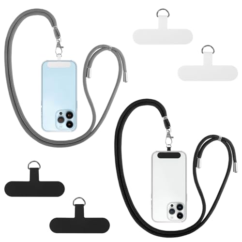 DUTIFUL 2 Stück Handykette Universal Handyband zum Umhängen Einstellbar und Abnehmbar Lanyard mit 4 Stück Universelles Pad Handy Umhängeband für Alle Standard Handyhülle DUTIFUL 2 Stück Handykette Universal Handyband zum Umhängen Einstellbar und Abnehmbar Lanyard mit 4 Stück Universelles Pad Handy Umhängeband für Alle Standard Handyhülle von DUTIFUL