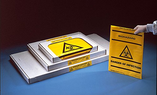 DUTSCHER 041005 BIOHAZARD Abfallbeutelkleber 200 x 300 mm von DUTSCHER