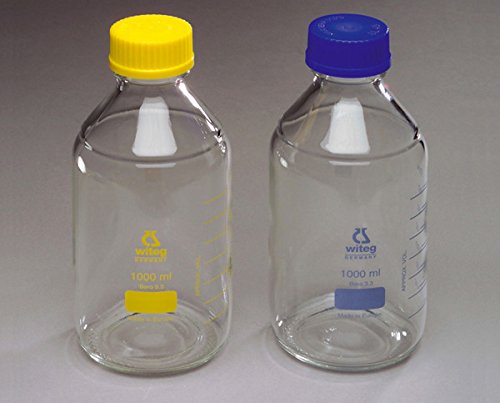 DUTSCHER 046460 Graduierte ISO Flasche gelb 100 ml mit gelber Farbkappe (10 Stück) von DUTSCHER