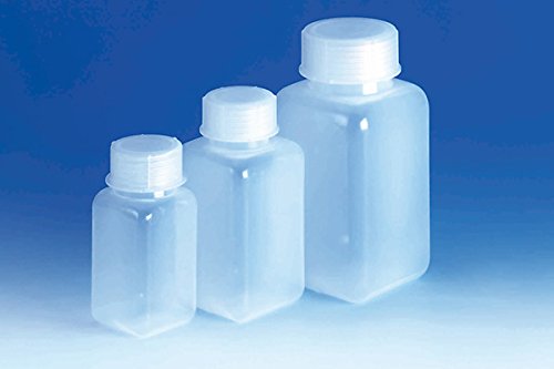 DUTSCHER 068690 LDPE Vierkantkolben 250 ml Weithals, Schraubverschluss (24 Stück) von DUTSCHER