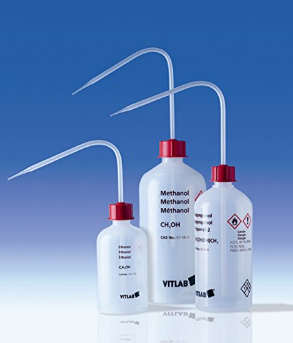 DUTSCHER 069206 LDPE Sicherheitswaschflasche VIT Safe 500ml Weithals, Acetonitrildruck von DUTSCHER