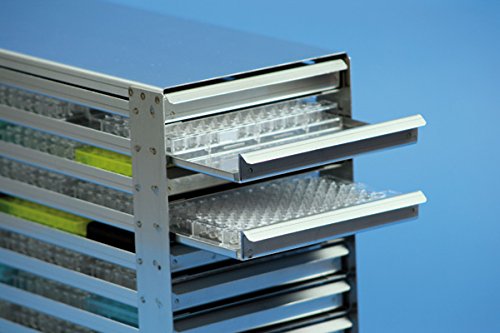 DUTSCHER 141851 Etagère de stockage pour congélateurs pour 8 x 10 microplaques 86 x 128 x 18 mm - 138 x 704 mm - Hauteur 227 mm von DUTSCHER