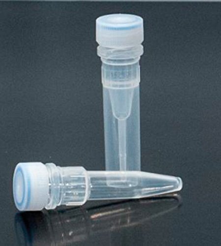 DUTSCHER 390427CL ClearLine 1,5 ml sterile Mikrotubes mit Schraubverschluss passend für Einsätze - graduiert, mit Markierungsfläche - gekegelter Boden - mit O-Ring von DUTSCHER