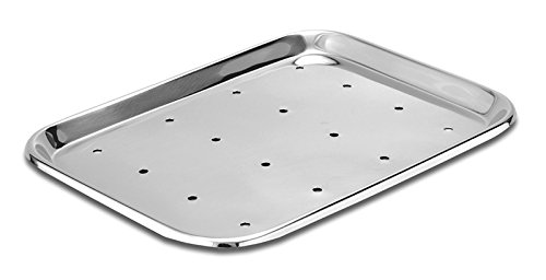 DUTSCHER 910043 Plateau fin en acier inox sans perforations, dimensions 487 x 323 x 13 mm von DUTSCHER