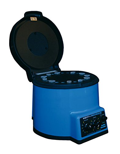 dutscher 152003 Mahlwerk und Vortex bulletblender Blue mit Air Cooling Kapazität 24 Microtubes 1,5 bis 2 ml mit Kappe Schraubanschluss von DUTSCHER