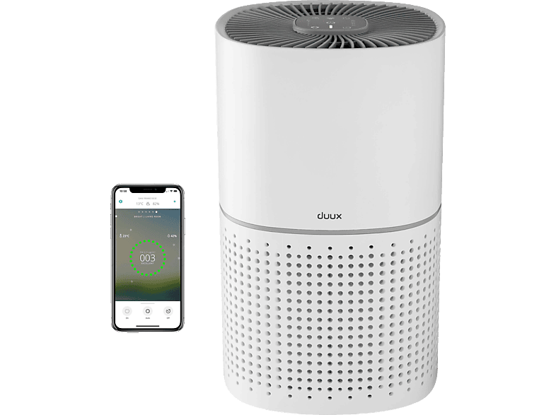 DUUX DYPU07 Bright Smart Luftreiniger Weiß (55 Watt, Raumgröße: 27 m², HEPA+Aktivkohlefilter) von DUUX