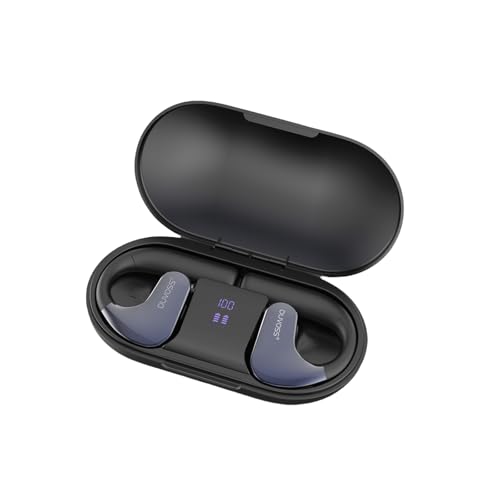 DUVOSS Open-Ear Kopfhörer, True Wireless 5.3 Bluetooth Earbuds mit Mikrofon, Klare Anrufe, Schnelles Aufladen, Musik Spielen, IXP4 Wasserdicht, Leicht, Sport Earbuds mit Ohrbügel, 60 Stunden, Schwarz DUVOSS Open-Ear Kopfhörer, True Wireless 5.3 Bluetooth Earbuds mit Mikrofon, Klare Anrufe, Schnelles Aufladen, Musik Spielen, IXP4 Wasserdicht, Leicht, Sport Earbuds mit Ohrbügel, 60 Stunden, Schwarz von DUVOSS