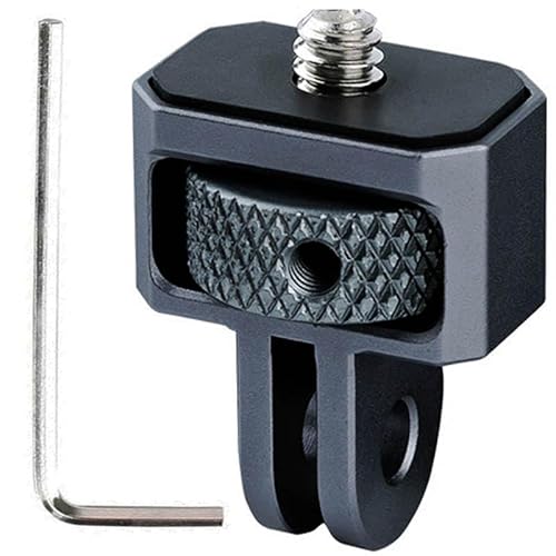 Kamerastativadapter aus Aluminium, 6,35 mm (1/4 Zoll), 20, kompatibel mit GoPro Action-Kameras Insta360 und anderem Standard-1/4-Zoll-Zubehör, Viertel-Zoll-Halterungsadapter (Typ CC) von DUWUZEST