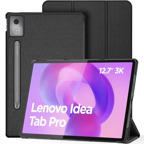 DUX DUCIS Hülle für Lenovo Idea Tab Pro 12,7 Zoll 2025, Ultraleicht Slim Case Cover mit Ständerfunktion, Schwarz von DUX DUCIS