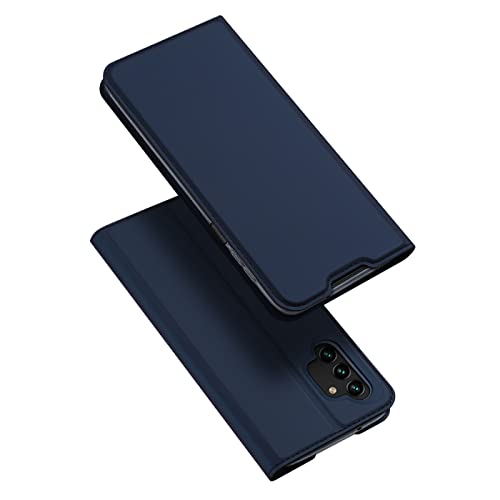 DUX DUCIS Hülle für Samsung A13 4G, Leder Klappbar Handyhülle Schutzhülle Tasche Case mit [Kartenfach] [Ständer] [Magnetisch] für Samsung Galaxy A13 4G (Blau) von DUX DUCIS