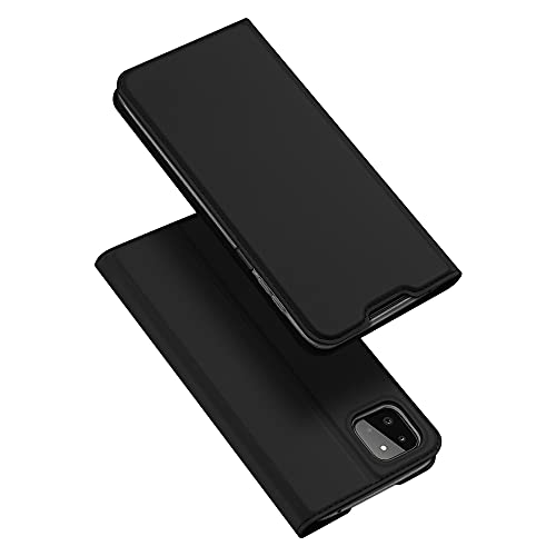 DUX DUCIS Hülle für Samsung Galaxy A22 5G, Leder Klappbar Handyhülle Schutzhülle Tasche Case mit [Kartenfach] [Ständer] [Magnetisch] für Samsung Galaxy A22 5G (Schwarz) von DUX DUCIS
