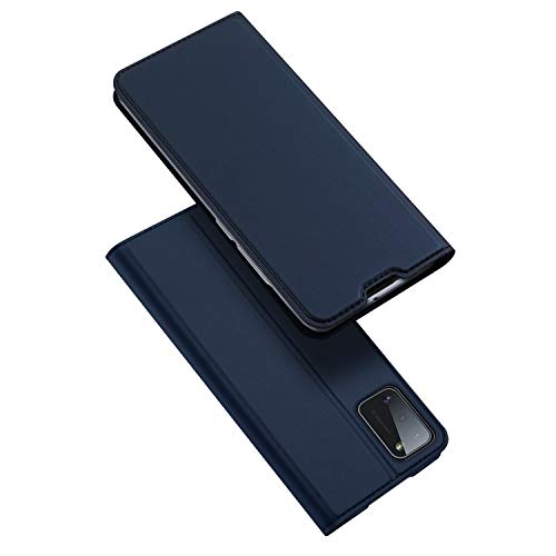 DUX DUCIS Hülle für Samsung Galaxy A41, Leder Klappbar Handyhülle Schutzhülle Tasche Case mit [Kartenfach] [Standfunktion] [Magnetisch] für Samsung Galaxy A41 (Blau) von DUX DUCIS