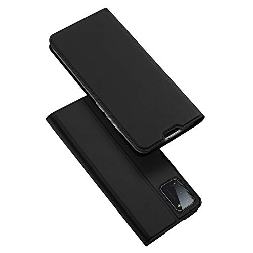 DUX DUCIS Hülle für Samsung Galaxy A41, Leder Klappbar Handyhülle Schutzhülle Tasche Case mit [Kartenfach] [Standfunktion] [Magnetisch] für Samsung Galaxy A41 (Schwarz) von DUX DUCIS