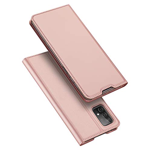 DUX DUCIS Hülle für Samsung Galaxy A52 / Samsung Galaxy A52S 5G, Leder Klappbar Handyhülle Schutzhülle Tasche Case mit [Kartenfach] [Ständer] [Magnetisch] (Rose Golden) von DUX DUCIS