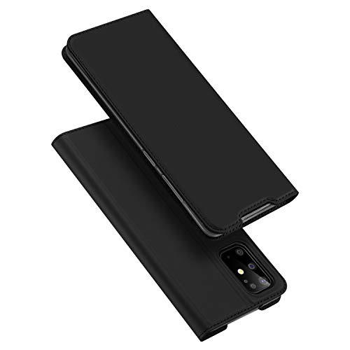 DUX DUCIS Hülle für Samsung Galaxy S20+ Plus, Leder Klappbar Handyhülle Schutzhülle Tasche Case mit [Kartenfach] [Standfunktion] [Magnetisch] für Samsung Galaxy S20+ Plus (Schwarz) von DUX DUCIS