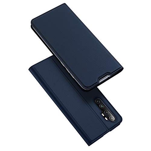 DUX DUCIS Hülle für Xiaomi Mi Note 10 Lite, Leder Klappbar Handyhülle Schutzhülle Tasche Case mit [Kartenfach] [Standfunktion] [Magnetisch] für Xiaomi Mi Note 10 Lite (Blau) von DUX DUCIS