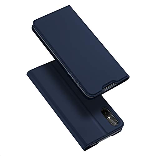 DUX DUCIS Hülle für Xiaomi Redmi 9A, Leder Klappbar Handyhülle Schutzhülle Tasche Case mit [Kartenfach] [Standfunktion] [Magnetisch] für Xiaomi Redmi 9A (Blau) von DUX DUCIS