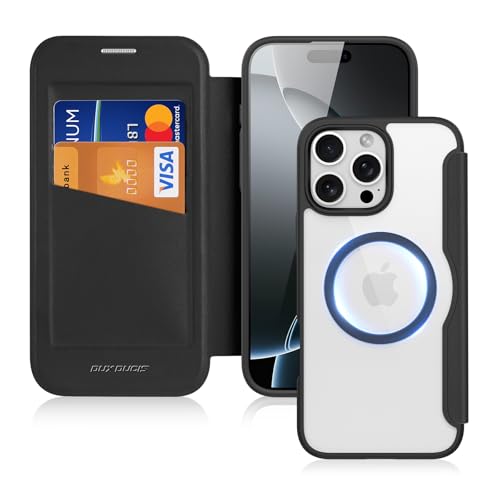 DUX DUCIS Hülle für iPhone 16 Pro Max Handyhülle Kompatibel mit MagSafe, Transparente Anti-Kratzer Leder Flip Klapphülle mit RFID-Sperre Schutzhülle Case für iPhone 16 Pro Max (6,9 Zoll, Schwarz) DUX DUCIS Hülle für iPhone 16 Pro Max Handyhülle Kompatibel mit MagSafe, Transparente Anti-Kratzer Leder Flip Klapphülle mit RFID-Sperre Schutzhülle Case für iPhone 16 Pro Max (6,9 Zoll, Schwarz) von DUX DUCIS