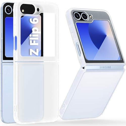 DUX DUCIS Matte Hülle für Samsung Galaxy Z Flip 6 5G, Elegant Dünne Hard PC Hülle mit Weichem TPU-Rahmen, [Kratzfest] [Stoßfest], Handyhülle für Galaxy Z Flip 6 2024, Translucent von DUX DUCIS