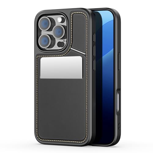 DUX DUCIS [Rafi II Mag Series Schutzhülle für Apple iPhone 16 Pro Max, magnetisch, stoßfest, PU-Leder, mit Kartenfach und Ständer, Schwarz DUX DUCIS [Rafi II Mag Series Schutzhülle für Apple iPhone 16 Pro Max, magnetisch, stoßfest, PU-Leder, mit Kartenfach und Ständer, Schwarz von DUX DUCIS