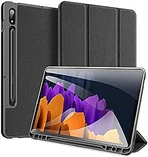 Samsung Galaxy Tab S7+ S7 Plus Dux Ducis Domo Smart Sleep Hülle (Schwarz) von DUX DUCIS