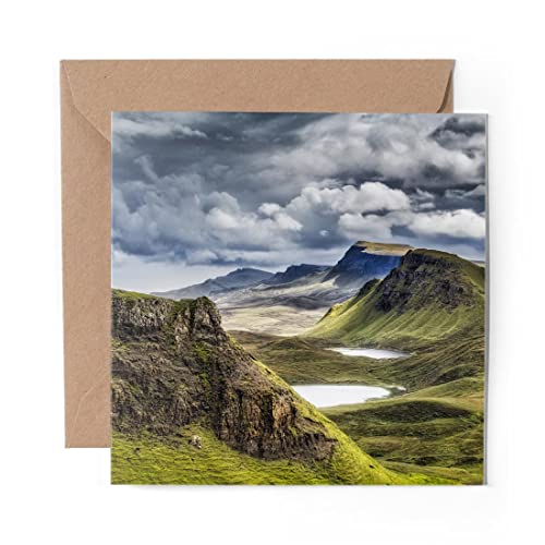 1 x Grußkarte (Fotoeinsatz) – Schottland Highland Mountains Scottish – Blanko Geburtstagsfeier Jahrestag #16385 von DV DESIGN