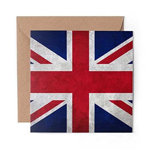 1 x Grußkarte (Fotoeinsatz) – Union Jack Flagge GB England – blanko Geburtstagsfeier Jahrestag #2240 von DV DESIGN