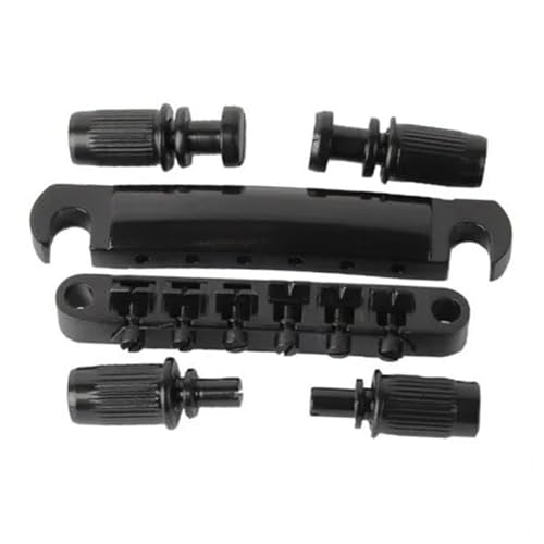1 Satz Steg Und Saitenhalter Mit Pfosten Für LP 6-saitige E-Gitarre(Black) von DVCSDE