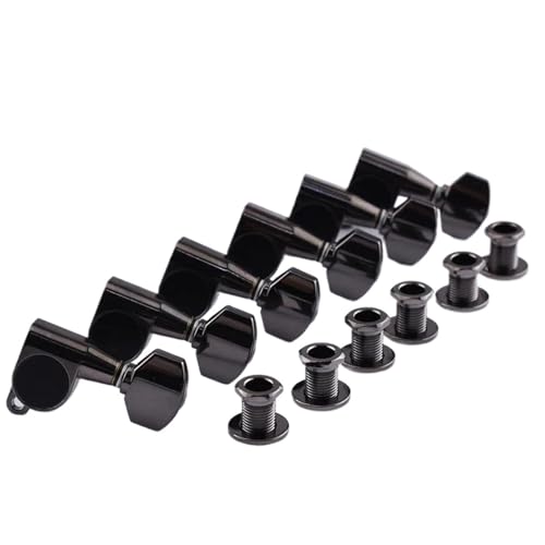 Gitarren Mechaniken Set 6 Inline-Gitarrenmechaniken Stimmgeräte Stimmteile(R6) von DVCSDE
