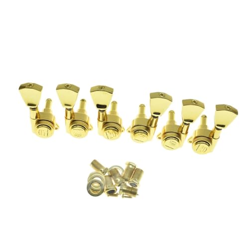 Gitarren Mechaniken Set Locking Tuner 18:1 Stimmschlüsselmaschinen Mit Knöpfen Für LP SG ES Oder Akustikgitarren(Gold) von DVCSDE