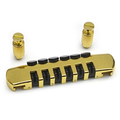 Untere Brücke Flip Up String Bridge Mit Versteckter Einstellsäule Ist Für LP E-Gitarre Geeignet(Gold) von DVCSDE