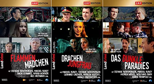 3x Landkrimi Salzburg: Flammenmädchen + Das dunkle Paradies + Drachenjungfrau [3-DVD] von DVD