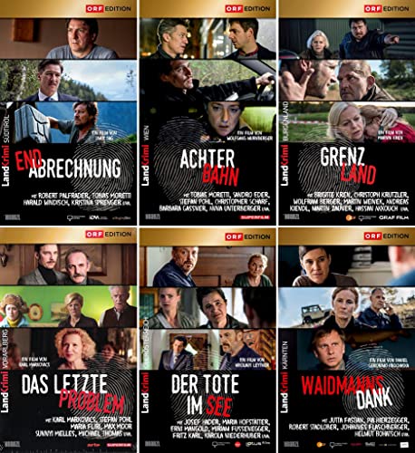 6x Landkrimi: Waidmannsdank + Der Tote im See + Das letzte Problem + Grenzland + Achterbahn + Endabrechnung [6-DVD] von DVD