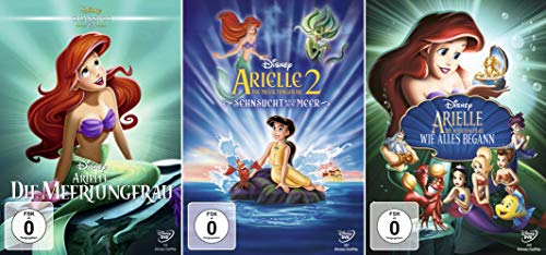 Arielle die Meerjungfrau 1-3 (Teil 1+2+3) Collection [3-DVD] Keine Box von DVD