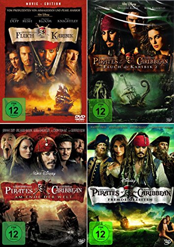 Fluch der Karibik 1 - 4 (Pirates of the Caribbean) [4er DVD-Set] von DVD