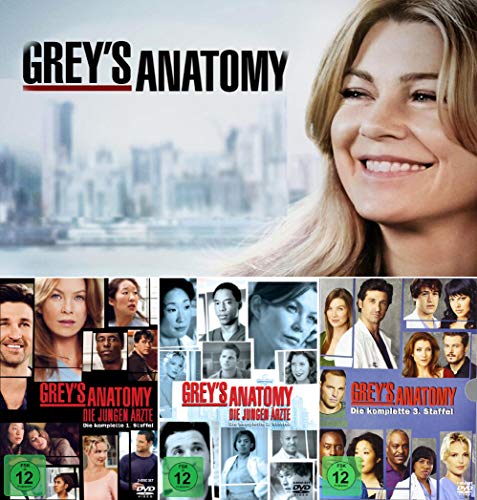 Grey's Anatomy - Die komplette 1. + 2. + 3. Staffel [17-DVD / 3-Boxen] von DVD