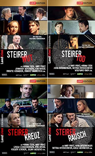 Steirer-Set (4x Landkrimi Steiermark) Steirerwut + Steirertod + Steirerrausch + Steirerkreuz [4-DVD] von DVD