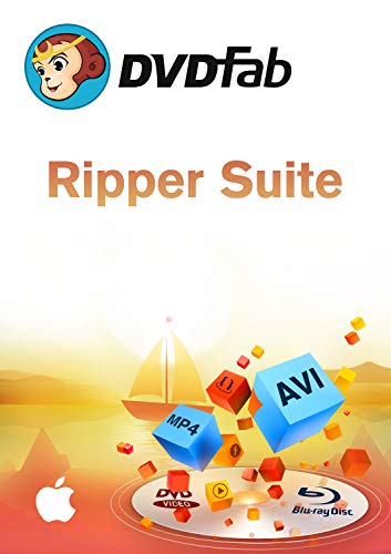 Ripper Suite ( DVD + Blu-Ray Ripper) MAC-Lifetime Lizenz (Product Keycard ohne Datenträger) von DVDFab