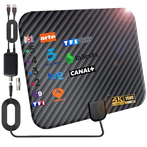 DVB-T2 HD Antenne Indoor-TV-Antenne, Leistungsstarke Indoor-Freeview-Antenne mit Signal Verstärker Booster für HD-TV Unterstützen DVB-T2 HD Antenne Indoor-TV-Antenne, Leistungsstarke Indoor-Freeview-Antenne mit Signal Verstärker Booster für HD-TV Unterstützen von DVONE