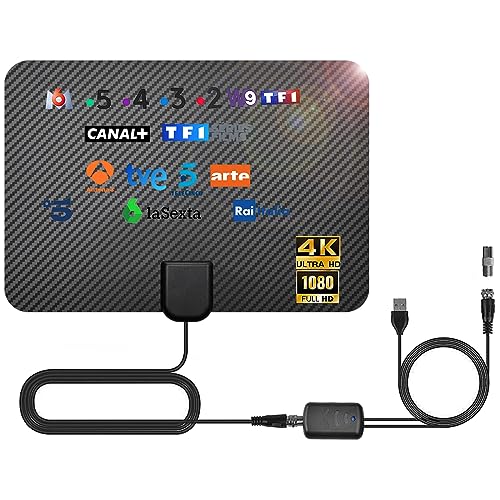 DVB-T2 HD Antenne Indoor-TV-Antenne, Leistungsstarke Indoor-Freeview-Antenne mit Signal Verstärker Booster für HD-TV Unterstützen DVB-T2 HD Antenne Indoor-TV-Antenne, Leistungsstarke Indoor-Freeview-Antenne mit Signal Verstärker Booster für HD-TV Unterstützen von DVONE
