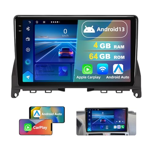Dvrmedia Autoradio 4GB+64GB Android 13 für Mercedes-Benz C Class 3 W204 S204 2006-2011 9" Touchscreen mit Bluetooth Radio kabellos CarPlay Android Auto Autoradio 2din mit GPS FM WiFi DSP Dvrmedia Autoradio 4GB+64GB Android 13 für Mercedes-Benz C Class 3 W204 S204 2006-2011 9" Touchscreen mit Bluetooth Radio kabellos CarPlay Android Auto Autoradio 2din mit GPS FM WiFi DSP von DVRMEDIA