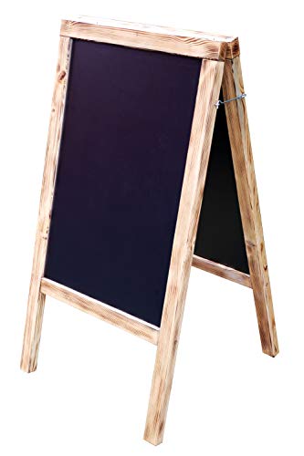 Kundenstopper Kreidetafel Werbetafel Holz Wasserfest Burn 120x65x8cm 20kg von DWA