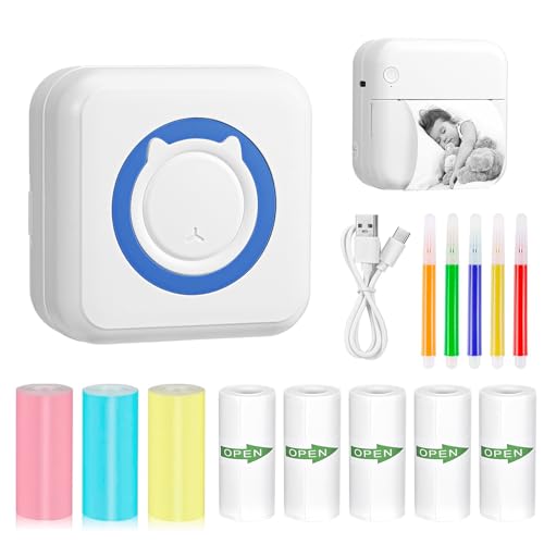 Mini Drucker Tragbarer Wireless Fotodrucker Thermodrucker Mini Fotodrucker für Smartphone Sticker Drucker Thermo Fotodrucker für Studium Notizen Bilder Fotos Tagebücher Heimwerken Kompatibel (C) Mini Drucker Tragbarer Wireless Fotodrucker Thermodrucker Mini Fotodrucker für Smartphone Sticker Drucker Thermo Fotodrucker für Studium Notizen Bilder Fotos Tagebücher Heimwerken Kompatibel (C) von DWDHYEAN