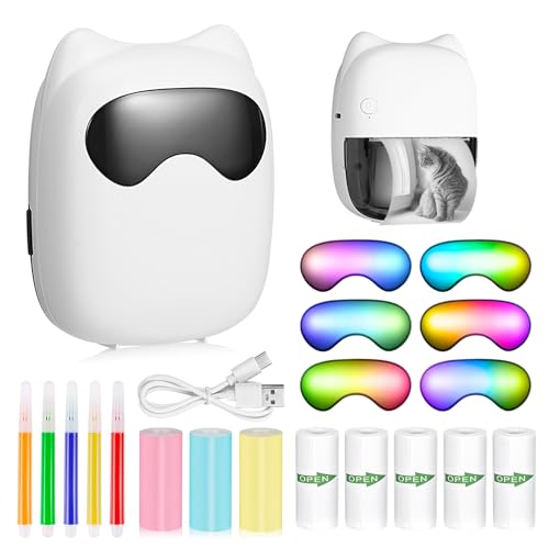 Mini Drucker Tragbarer Wireless Fotodrucker Thermodrucker Mini Fotodrucker für Smartphone Sticker Drucker Thermo Fotodrucker für Studium Notizen Bilder Fotos Tagebücher Heimwerken Kompatibel (A) Mini Drucker Tragbarer Wireless Fotodrucker Thermodrucker Mini Fotodrucker für Smartphone Sticker Drucker Thermo Fotodrucker für Studium Notizen Bilder Fotos Tagebücher Heimwerken Kompatibel (A) von DWDHYEAN