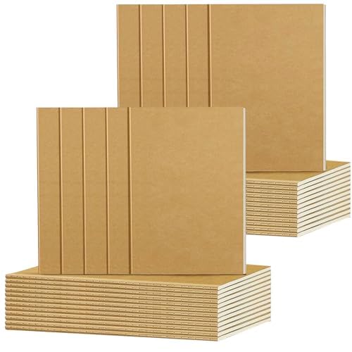 DWIYITTN 24-Pack-Taschennotizbuch, 9x13cm handliches Mini-Notizbuch gefüttert 36-Seiten-Plain Brown Mini-Notizbuch Bulk für Party-Taschen Kleines Projekt-Schreiben, das Skizze nimmt ASIN von DWIYITTN