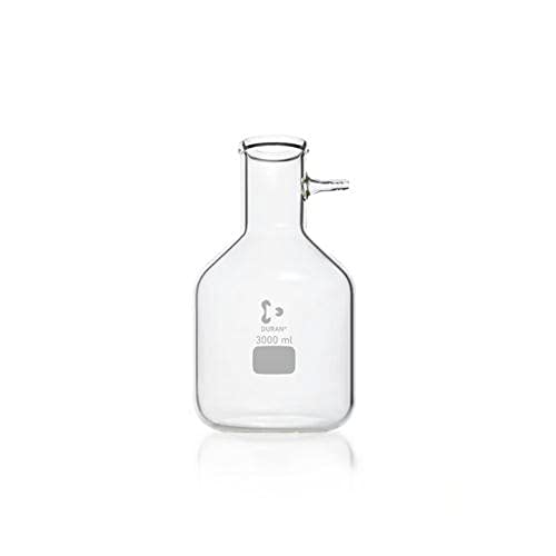 DWK Life Sciences SD-0343 Duran Borosilikat Glas 3.3 Saugflasche mit Glas Olive, 15000ml Nominale Kapazität von DWK Life Sciences