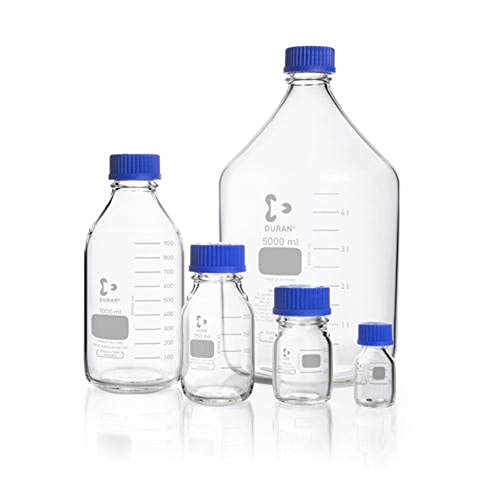 DWK Life Sciences SD-0805 Duran Laborflaschen, Mit Schraubverschluss und Ausgießring, GL 45 Gewindegröße, 203mm Höhe, 750ml Kapazität, 10 Stück DWK Life Sciences SD-0805 Duran Laborflaschen, Mit Schraubverschluss und Ausgießring, GL 45 Gewindegröße, 203mm Höhe, 750ml Kapazität, 10 Stück von DWK Life Sciences