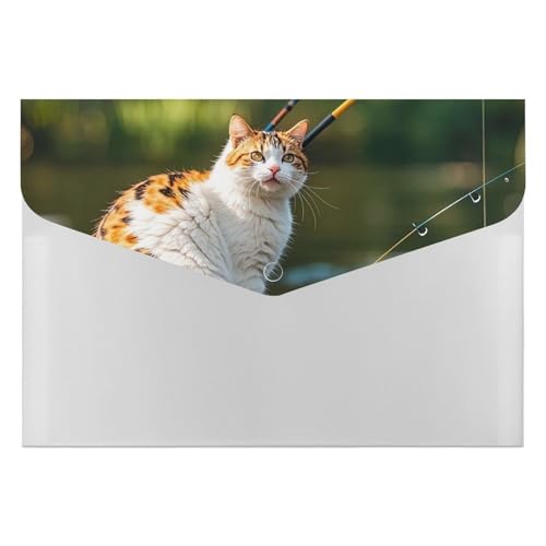 Aktenordner mit Fischerkatze, langlebig, mit 6 Fächern, Ordner für Aktenschrank, Büro, Lebenslauf-Portfolio Aktenordner mit Fischerkatze, langlebig, mit 6 Fächern, Ordner für Aktenschrank, Büro, Lebenslauf-Portfolio von DWTJKMS