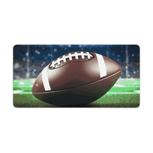 American Football Mauspad, rechteckig, Schreibtischunterlage, bequeme Mauspads mit rutschfester Gummiunterseite, waschbar, Gaming-Mäuse, Computer-Mauspad für Büro und Zuhause von DWTJKMS